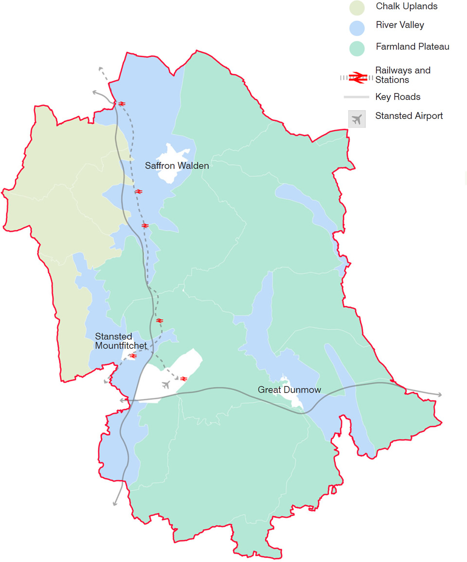 Uttlesford landscape character areas