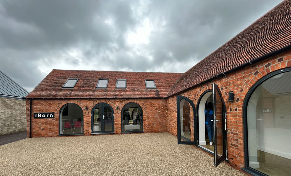 New community facilities at Houlton, Rugby provided within former barn buildings.