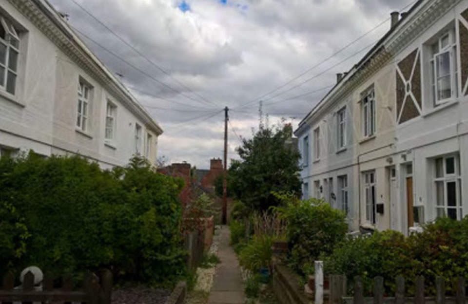 Artisan’s dwellings terraces along Tanners Way.