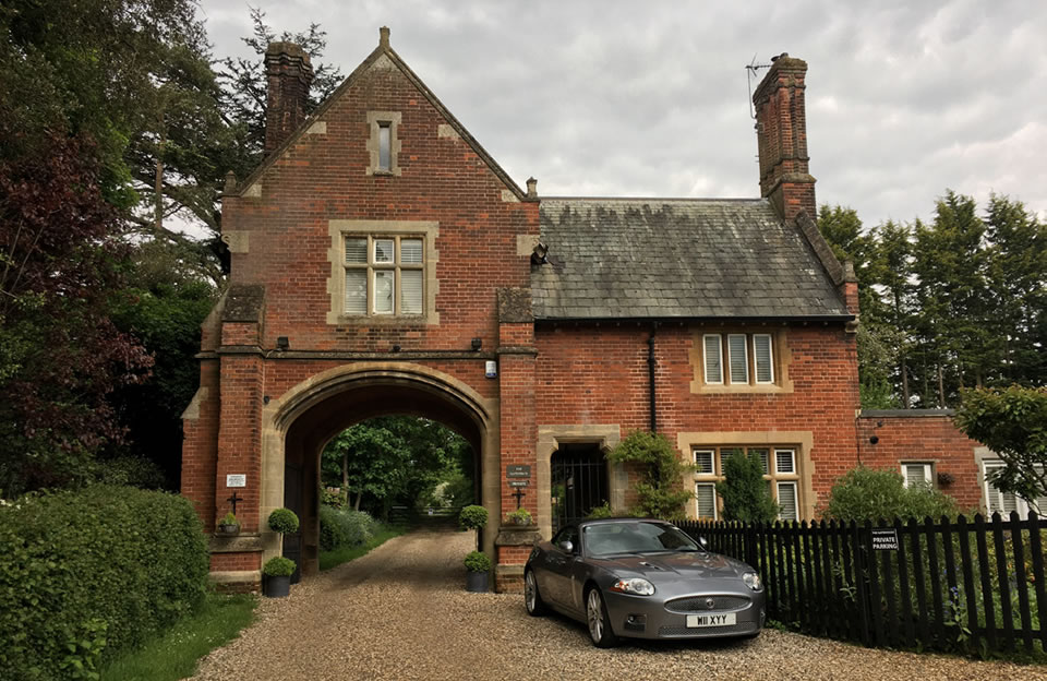 Gatehouse with carriage-arch.