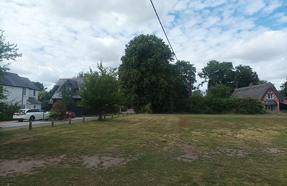 Parsonage Downs open space with its changing levels, mature trees and water feature makes an important environmental contribution to Great Dunmow.