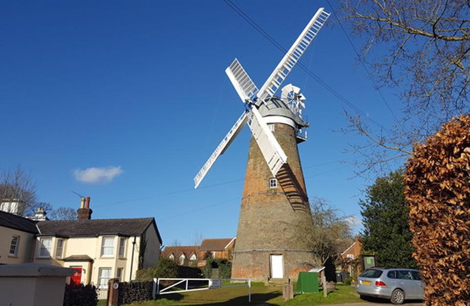 Windmill typologies and materials influence the built form Stansted Mountfitchet and elsewhere in Uttlesford.