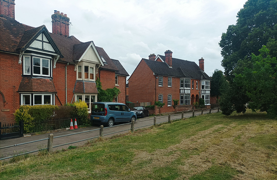 Terraces overlooking the Recreation Ground - outdoor gym is a well-liked community feature.