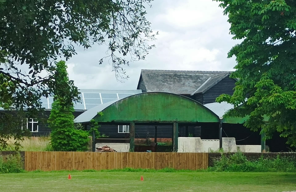 Vernacular contrast of past and present industrial farm built forms in Uttlesford.