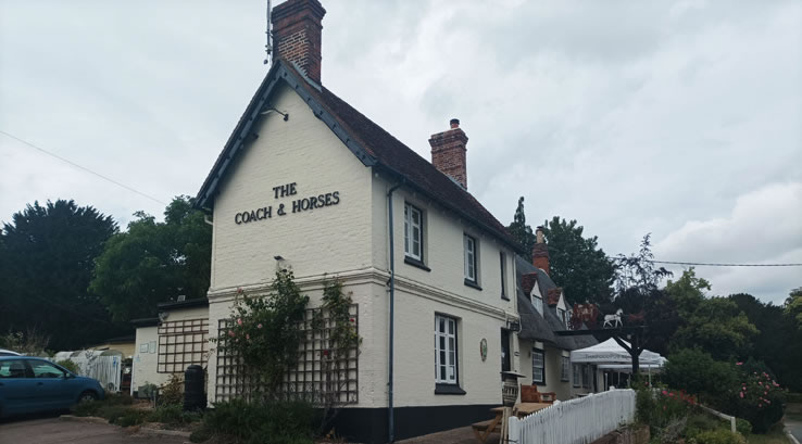 In Wicken Bonhunt, a pub sits on the nucleated space within the village.